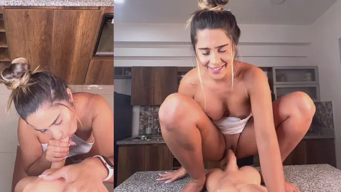 【性感网红】Arias Crazy's Kitchen Masturbation Session