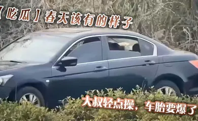 【自拍偷拍】春天该有的样子，大叔轻点操，车胎要爆了