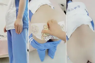 【丝袜制服】精品劇情佳作套路害怕軍訓的學生妹穿著校服青春十足拔下褲子白虎肥鮑盡收眼底