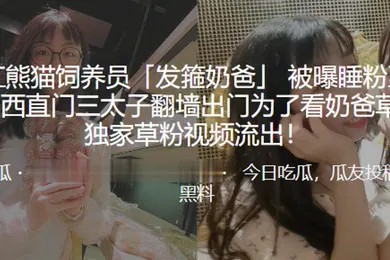 【主播网红】网红熊猫饲养员发箍奶爸被曝睡粉至怀孕西直门三太子翻墙出门为了看奶爸草粉独家草粉视频流出