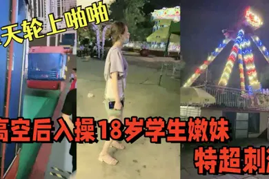 【学生萝莉】游乐场摩天轮上啪啪高空后入操18岁学生嫩妹视角独特超刺激