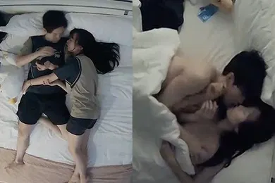 【学生萝莉】酒店摄像头偷拍大学生情侣开学炮超甜美清纯妹子