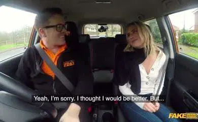 【性感网红】Fake Driving School - 学生就是不能对在车里做爱说不